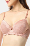 Amante Padded Wired Low Coverage T-Shirt Bra - Mellow Rose — thumbnail 4